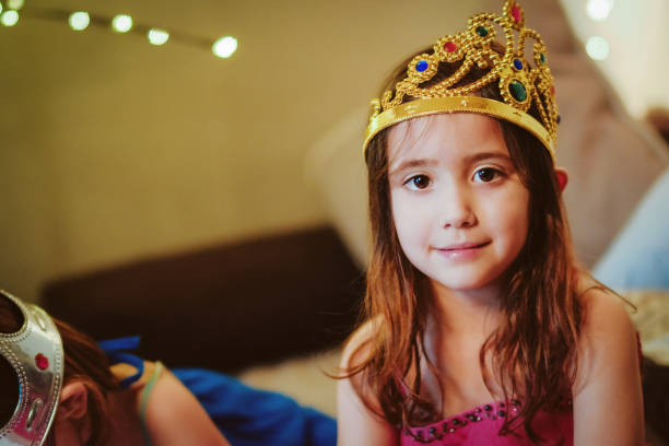 istock Little Girl With Crown Portrait 1126520030