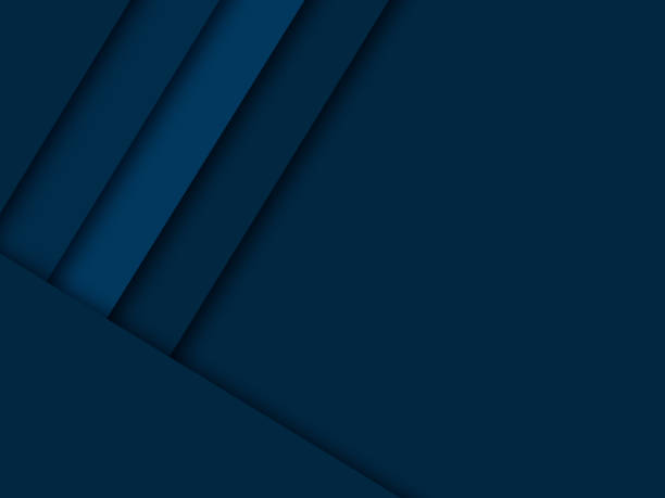 istock Modern blue background overlap paper with blank space for your text 1126531335