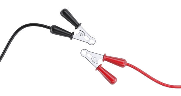 istock Jumper cable for car battery. Power supply wire. 1126532410