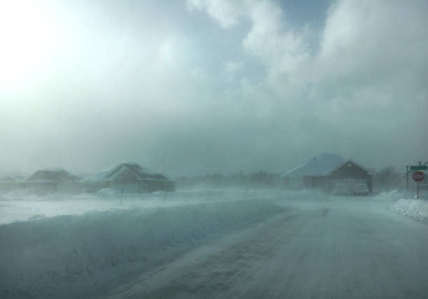 istock Snow Storm Blizzard Background Cold Winter White Snowstorm Snow Polar Vortex Sub Zero Haunting Housing Suburban Development 1126535627