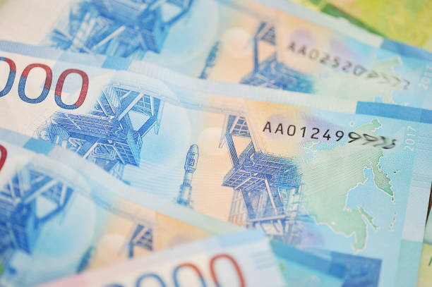 istock new Bank notes of 2000 and 200 Russian rubles 1126538828