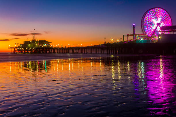 istock Santa Monica Pier at Sunset 1126540603