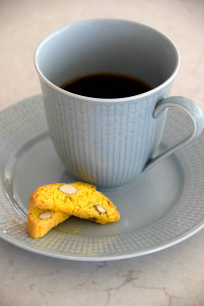 istock Cup of coffee and some biscotti 1126542234