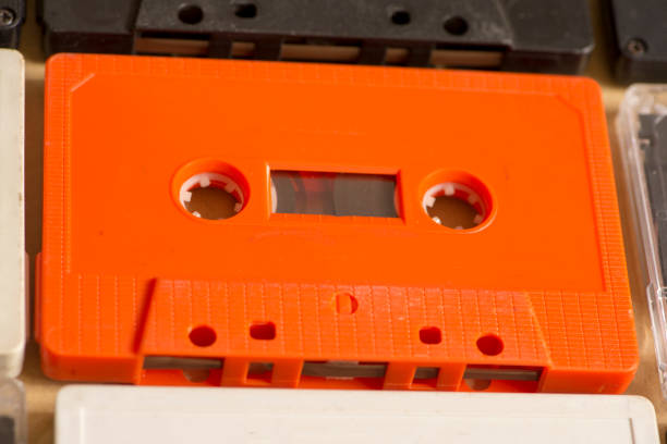 istock Several old analog cassette tapes of various colors 1126542544