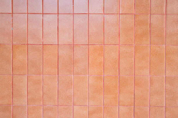 Red Brick floor tile, tile square form. image for background, wallpaper and copy space.