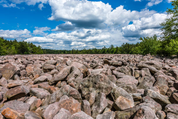 At Hickory Run State Park in Pennsylvania one can find an enormous glacial boulder field.