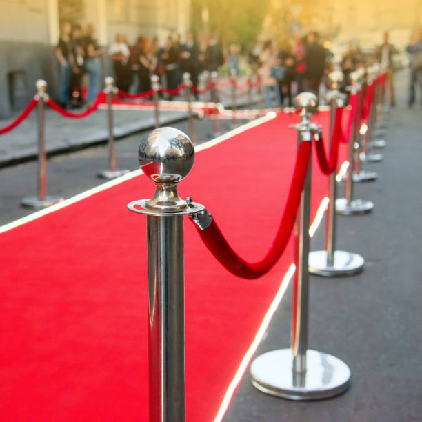 istock red carpet and barrier on entrance 1126559740
