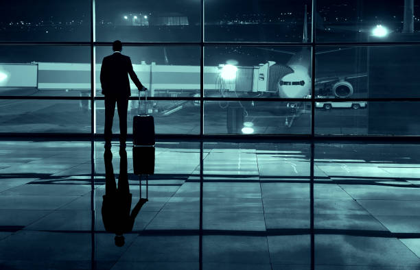 istock Businessman in the airport 1126567955