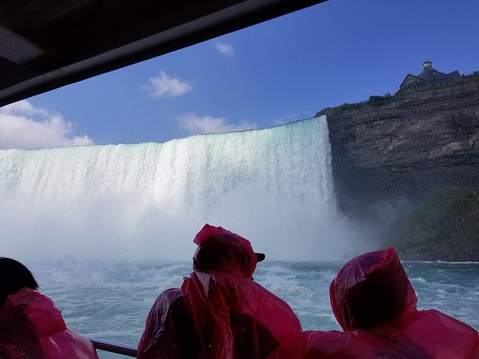 The Horseshoe Falls in Niagara Falls, Ontario.