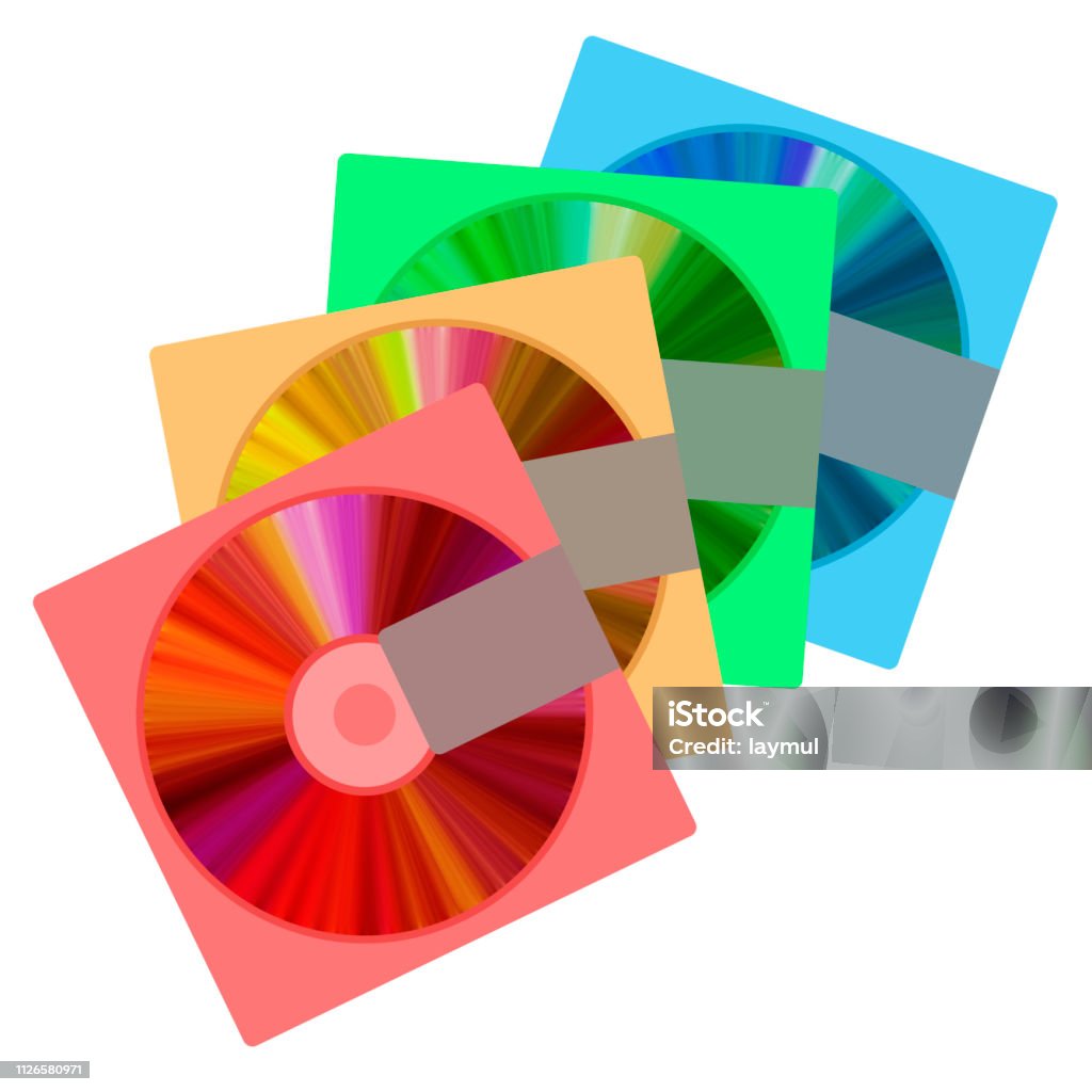 Minidisc Stock Illustration - Download Image Now - Mini Disc Cartridge ...