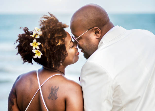istock African American couple getting married at the beach 1126581446