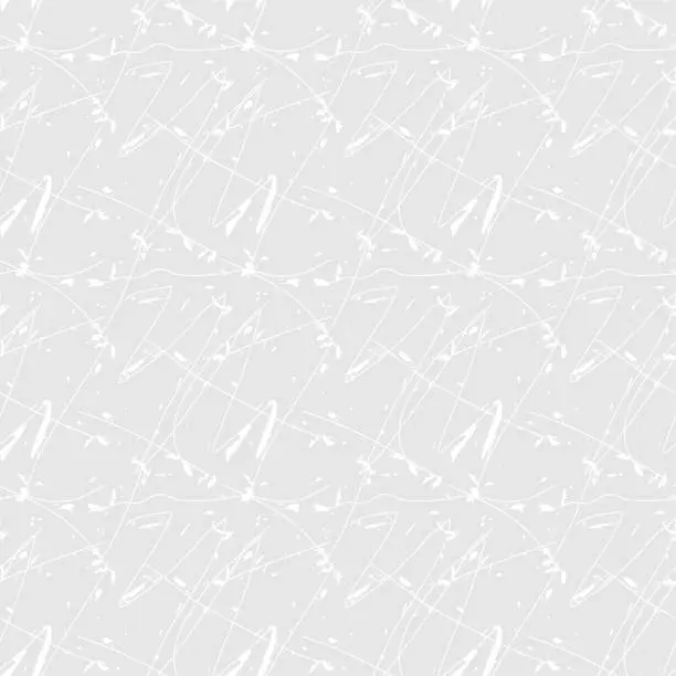 Vector illustration of Seamless abstract background pattern - lines and blots - gray wallpaper black and white - vector Illustration