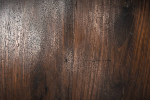 istock Wood table floor with natural pattern texture. Empty template  wood board can be used as background. 1126583359