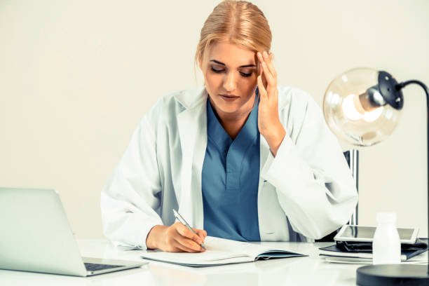 istock Female doctor working in hospital 1126593295