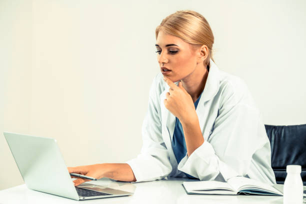 istock Female doctor working in hospital 1126593318