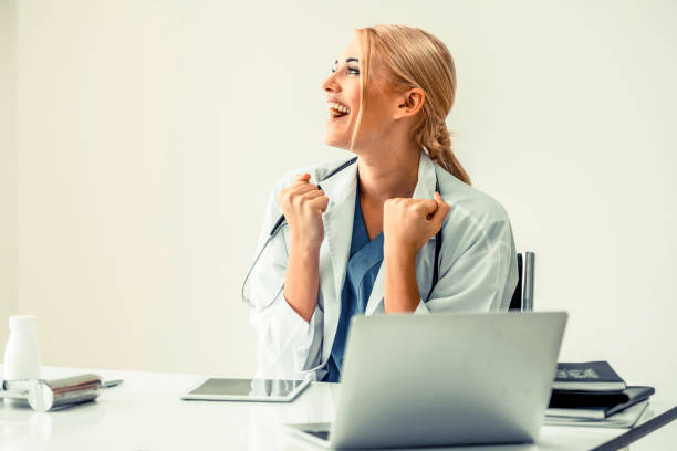 istock Female doctor working in hospital 1126593354