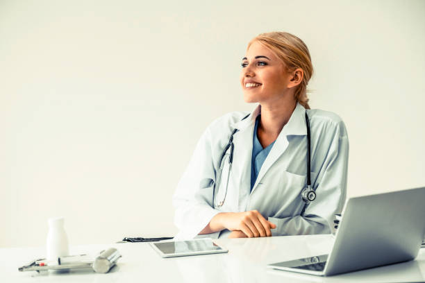 istock Female doctor working in hospital 1126593361