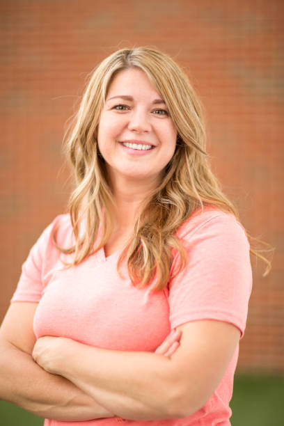 istock Happy woman smiling. 1126600794