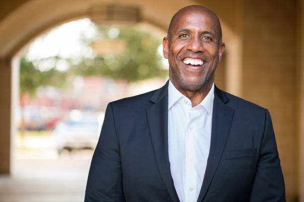 istock Mature African American businessman smiling. 1126601424