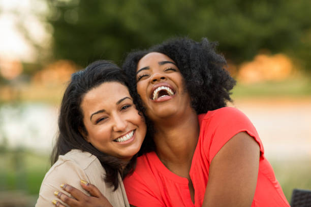 istock Multi-ethnic group of friends laughing. 1126604833