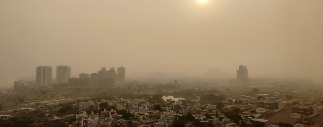 Contaminación del aire de Delhi. photo