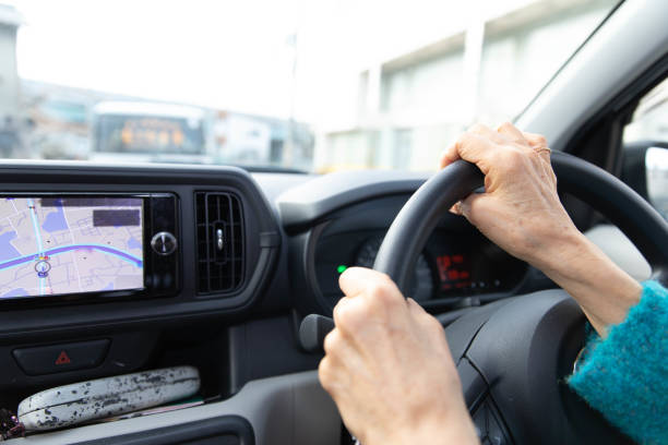 istock Japanese woman driving a car 1126612848