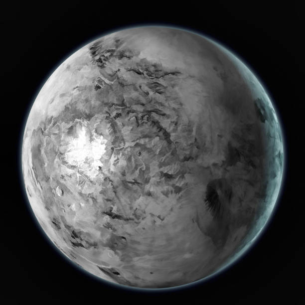 istock Haumea dwarf planet isolated on black background. Watercolor, 3D illustration 1126614929