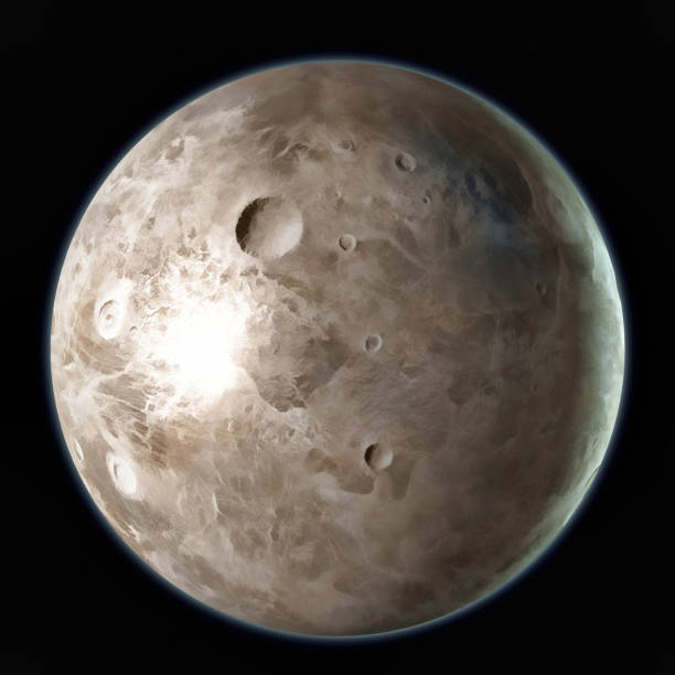 istock Ceres Dwarf planet isolated on black background. 3D illustration 1126614989