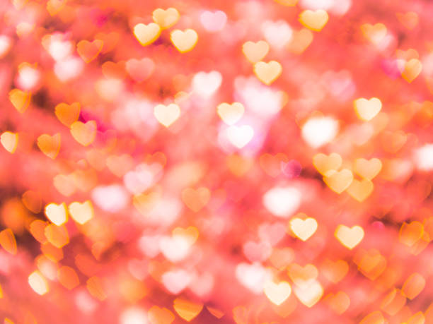 istock Heart shape romantic bokeh, Love Valentine day concept 1126615966