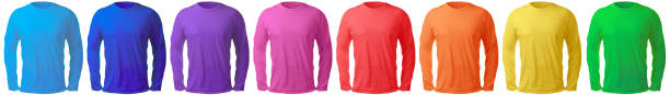 Long Sleeved Shirt Design Template in Many Color