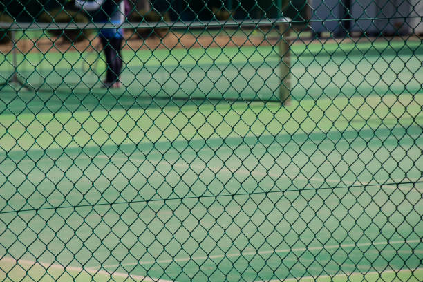 istock Tennis practice court 1126632850
