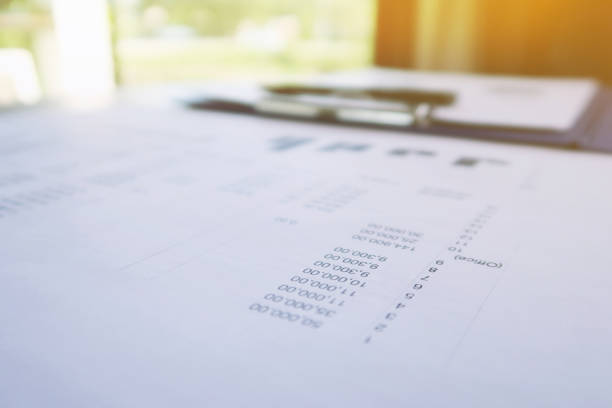 istock Businesswoman analyzing investment charts and pressing calculator buttons over documents. Accounting Concept. 1126634546