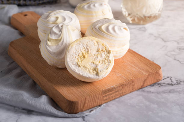 istock Traditional russian white homemade zephyr 1126634847