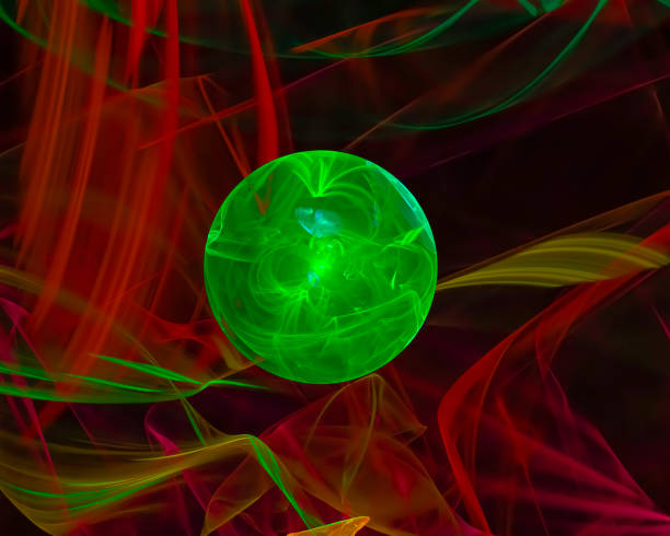 istock abstract digital fractal, fantasy design, disco 1126638326