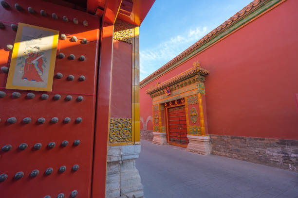 istock gate and red wall in forbidden city 1126640105