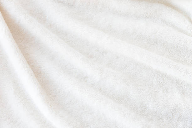 istock White delicate soft  background of plush fabric 1126640286