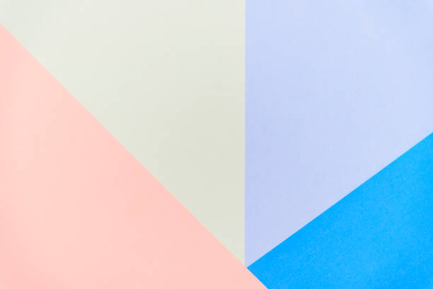 istock Abstract pastel colored paper texture minimalism background. Minimal geometric shapes and lines in pastel colours. 1126642479