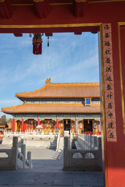 istock pillar and palace lantern in the forbidden city 1126644553