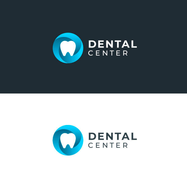 Modern minimal dentist logotype design. Abstract circle swirl tooth icon logotype. Dental clinic vector sign mark icon. Modern minimal dentist logotype design. Abstract circle swirl tooth icon logotype. Dental clinic vector sign mark icon. dentist logos stock illustrations