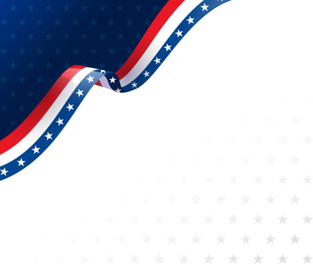patriotism american flag border design corner background military borders stock illustrations
