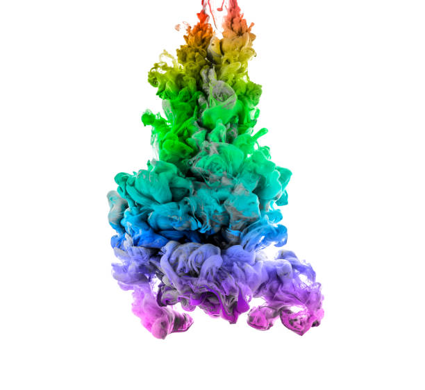 istock colored acrylic paint in water. explosion under water 1126649240