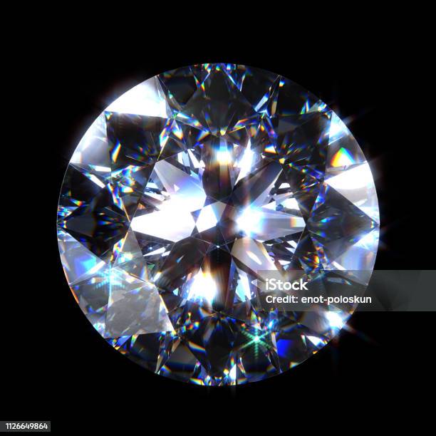 Diamond Stock Photo - Download Image Now - Diamond - Gemstone, Diamond Shaped, Circle