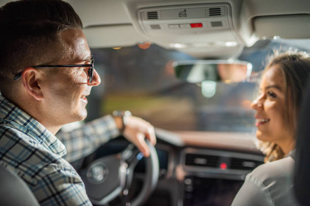 istock Happy whit a new car. 1126651359