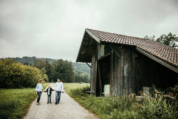 istock Happy family in nature 1126651680