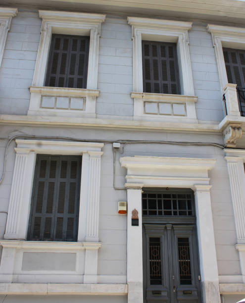 istock Old neoclassical Athenian building facade 1126656269