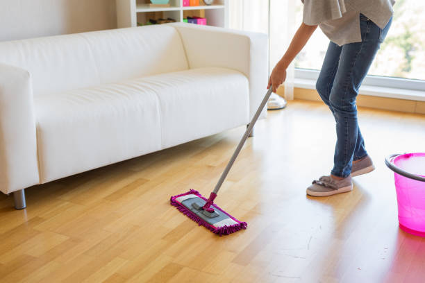 istock Woman washing floors 1126657224