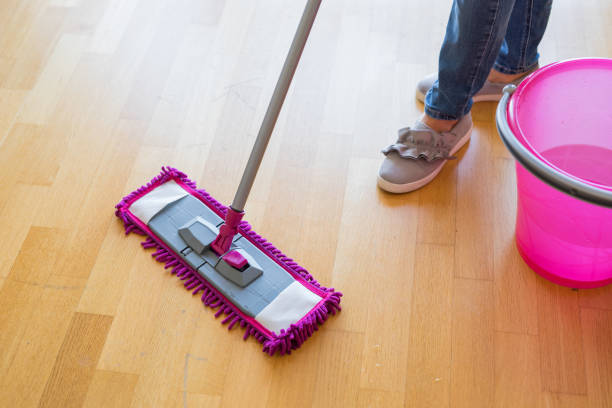 istock Woman washing floors at home 1126657257