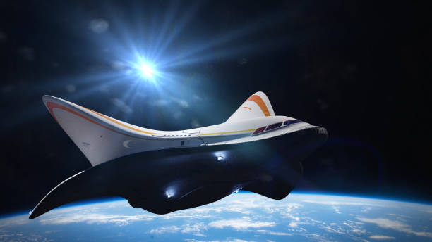 artist's impression of a futuristic space ship, conceptual starship