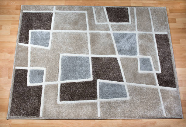 istock Modern carpet on laminate parquet floor 1126659185