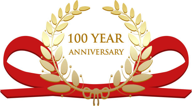 100 年周年記念ゴールド賞 - 100th anniversary点のイラスト素材／クリップアート素材／マンガ素材／アイコン素材